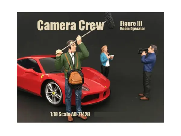 Camera Crew Figure III "Boom Operator" For 1:18 Scale Models by American Diorama #1