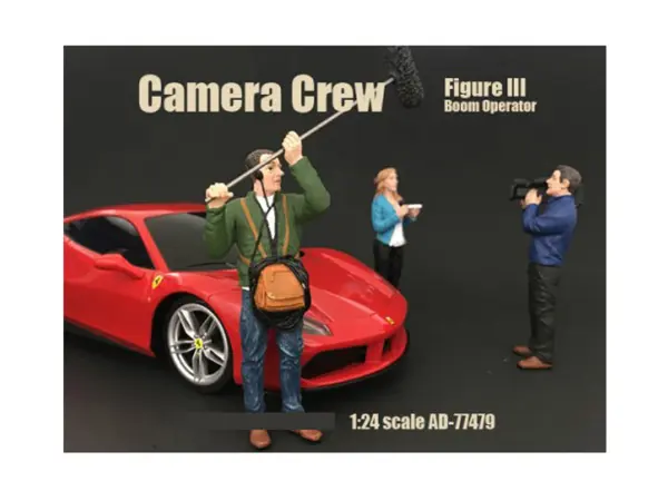 Camera Crew Figure III "Boom Operator" For 1:24 Scale Models by American Diorama #1