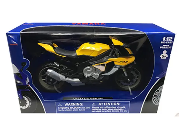 2016 Yamaha YZF-R1 Yellow Motorcycle Model 1/12 by New Ray #2
