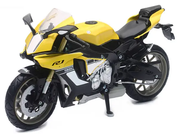 2016 Yamaha YZF-R1 Yellow Motorcycle Model 1/12 by New Ray #3