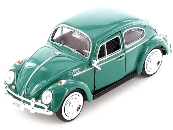 1966 Volkswagen Beetle Green 1/24 Diecast Model Car by Motormax #2