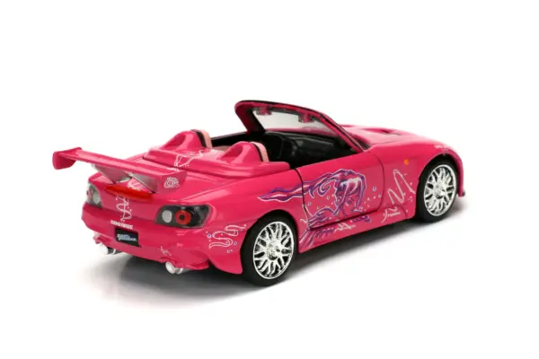 Suki's Honda S2000 Convertible Pink with Graphics "Fast & Furious" Movie 1/32 Diecast Model Car by Jada #4