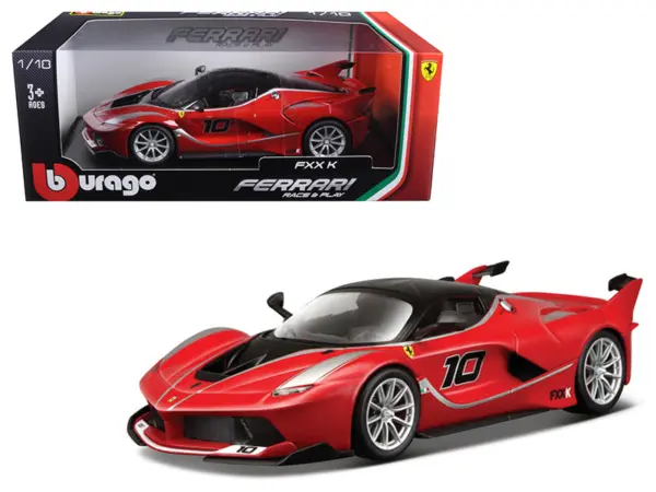 Ferrari FXX-K #10 Red 1/18 Diecast Model Car by Bburago #1