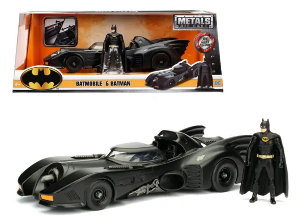 1989 Batmobile with Diecast Batman Figure 1/24 Diecast Model Car by Jada #1