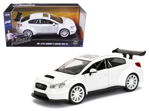 Mr. Little Nobody's Subaru WRX STI White "Fast & Furious F8: The Fate of the Furious" Movie 1/24 Diecast Model Car  by Jada #1