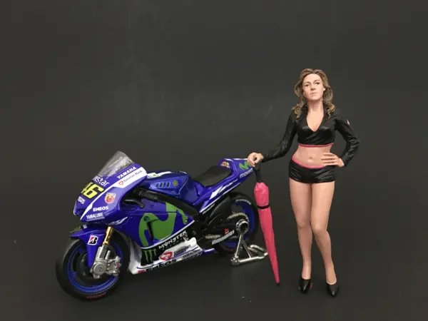 Umbrella Girl II Figure For 1:24 Scale Models by American Diorama #1