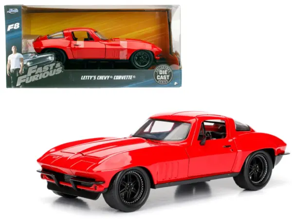 Letty's Chevrolet Corvette Fast & Furious F8 "The Fate of the Furious" Movie 1/24 Diecast Model Car by Jada #1