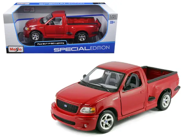 Ford SVT F-150 Lightning Pickup Truck Red 1/21 Diecast Model Car by Maisto #1
