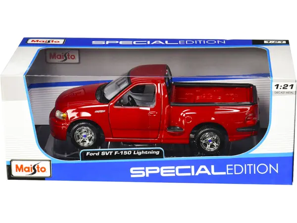 Ford SVT F-150 Lightning Pickup Truck Red 1/21 Diecast Model Car by Maisto #3