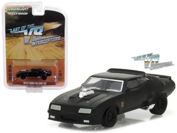 1973 Ford Falcon XB Black "Last of the V8 Interceptors" (1979) Movie "Hollywood Series" Release 17 1/64 Diecast Model Car by Greenlight #1