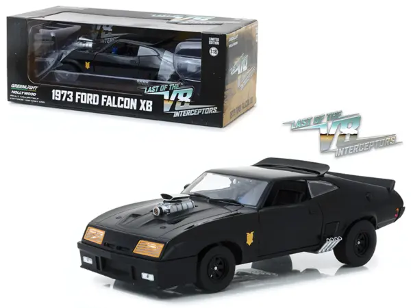 1973 Ford Falcon XB Black "Last of the V8 Interceptors" (1979) Movie 1/18 Diecast Model Car by Greenlight #1