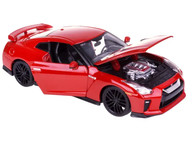2017 Nissan GT-R R35 Red 1/24 Diecast Car Model by BBurago #2