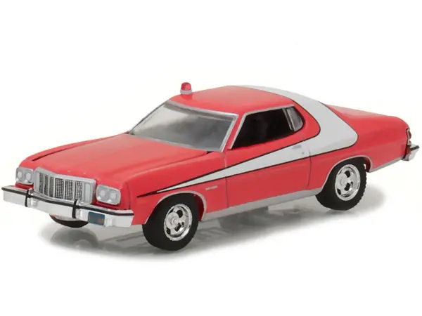 1976 Ford Gran Torino Red with White Stripe "Starsky and Hutch" (1975-1979) TV Series "Hollywood Series" Release 18 1/64 Diecast Model Car by Greenlight #2
