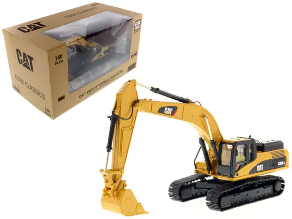 CAT Caterpillar 330D L Hydraulic Excavator with Operator "Core Classics Series" 1/50 Diecast Model by Diecast Masters #1