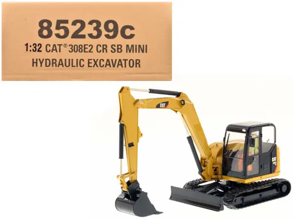 CAT Caterpillar 308E2 CR SB Mini Hydraulic Excavator with Working Tools and Operator "Core Classics" Series 1/32 Diecast Model by Diecast Masters #1