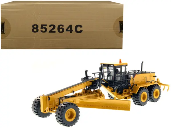 CAT Caterpillar 24M Motor Grader with Operator "Core Classics Series" 1/50 Diecast Model by Diecast Masters #1