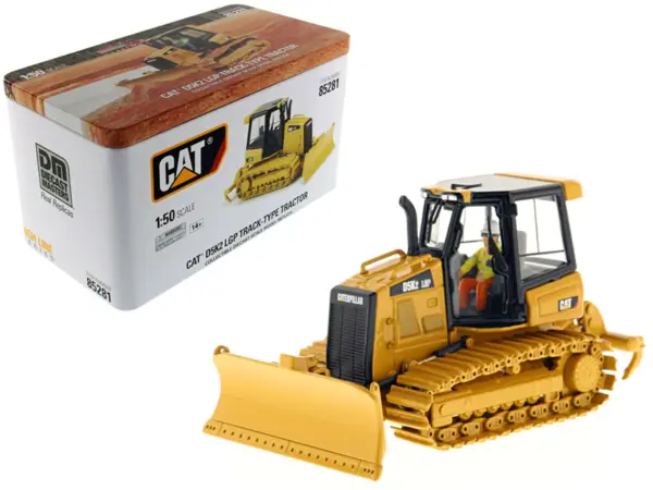 CAT Caterpillar D5K2 LGP Track Type Tractor Dozer with Ripper and Operator "High Line" Series 1/50 Diecast Model by Diecast Masters #1