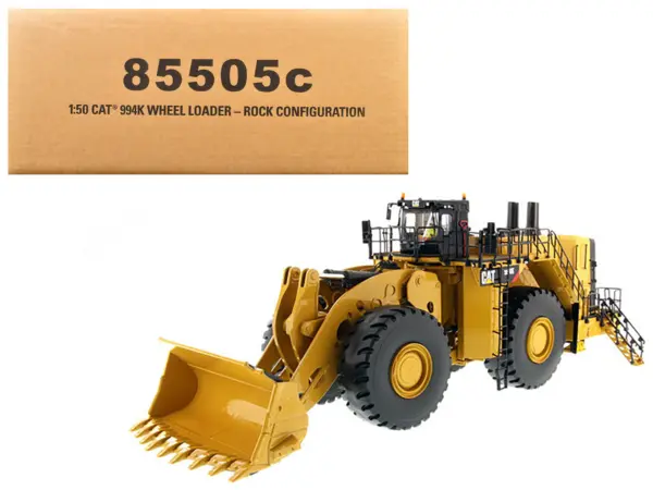 CAT Caterpillar 994K Wheel Loader with Rock Bucket and Operator "Core Classics" Series 1/50 Diecast Model  by Diecast Masters #1