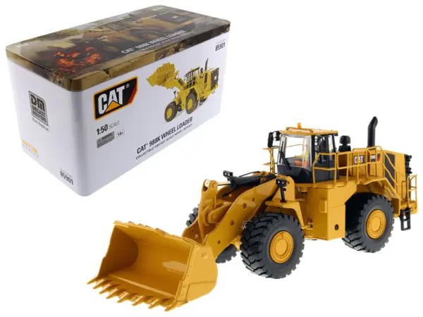 CAT Caterpillar 988K Wheel Loader with Operator "High Line Series" 1/50 Diecast Model by Diecast Masters #1
