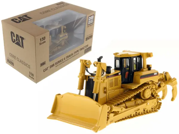 CAT Caterpillar D8R Series II Track Type with Operator "Core Classics Series" 1/50 Diecast Model by Diecast Masters #1