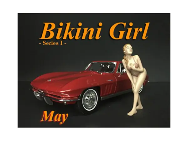 May Bikini Calendar Girl Figure for 1/18 Scale Models by American Diorama #1
