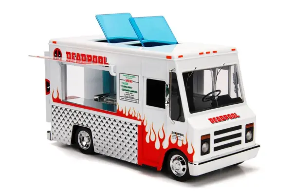Deadpool Taco Truck with Deadpool Diecast Figurine "Marvel" Series 1/24 Diecast Model by Jada #2