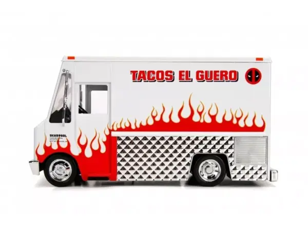 Deadpool Taco Truck with Deadpool Diecast Figurine "Marvel" Series 1/24 Diecast Model by Jada #4