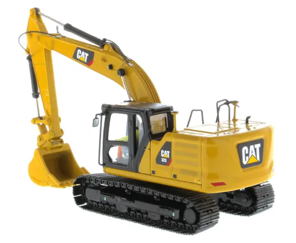 CAT Caterpillar 323 Hydraulic Excavator with Operator Next Generation Design "High Line Series" 1/50 Diecast Model by Diecast Masters #3