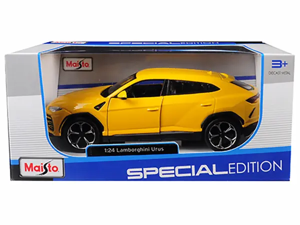 Lamborghini Urus Yellow 1/24 Diecast Model Car by Maisto #2