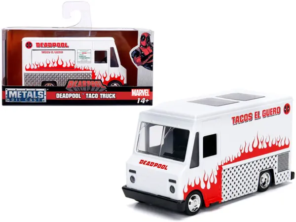 Deadpool Taco Truck White "Marvel" Series 1/32 Diecast Model by Jada #1