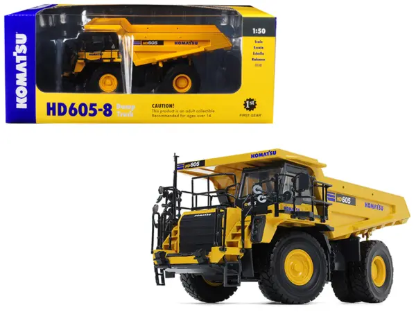 Komatsu HD605-8 Dump Truck 1/50 Diecast Model by First Gear #1