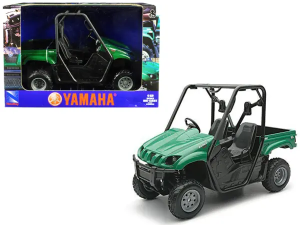 2008 Yamaha Rhino 700 F1 4x4 Off Road ATV Green 1/12 Diecast Model by New Ray #1