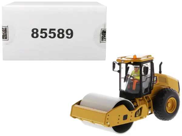 CAT Caterpillar CS11 GC Vibratory Soil Compactor with Operator "High Line Series" 1/50 Diecast Model by Diecast Masters #1