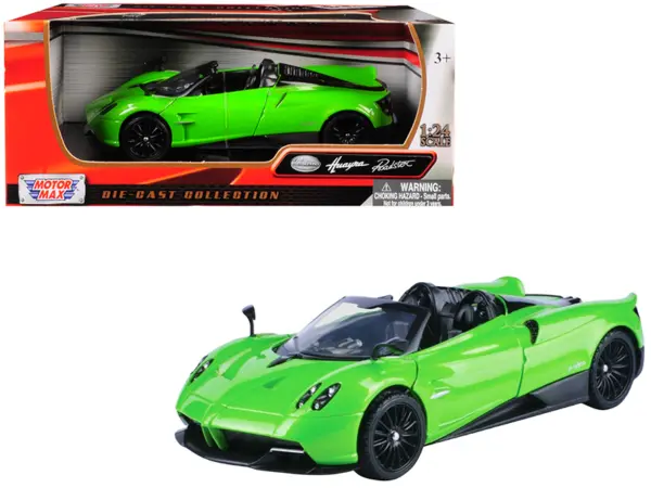 Pagani Huayra Roadster Green 1/24 Diecast Model Car by Motormax #1