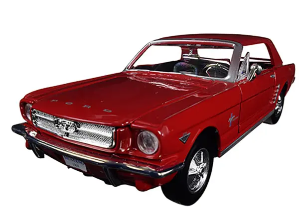 1964 1/2 Ford Mustang Red 1/24 Diecast Model Car by Motormax #2