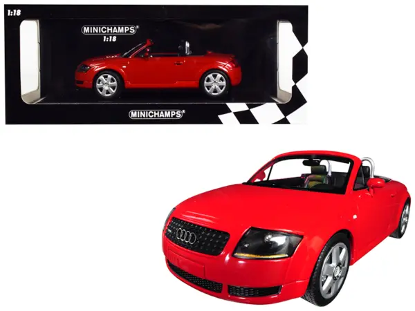 1999 Audi TT Roadster Red Limited Edition to 300 pieces Worldwide 1/18 Diecast Model Car by Minichamps #1