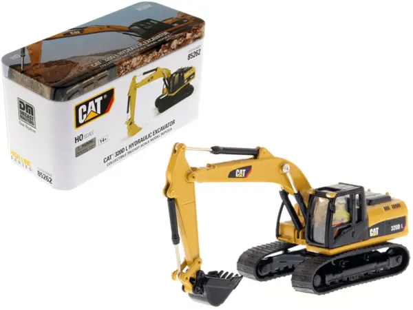 CAT Caterpillar 320D L Hydraulic Excavator with Operator "High Line" Series 1/87 (HO) Scale Diecast Model by Diecast Masters #1