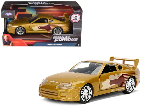 Slap Jack's Toyota Supra Gold "Fast & Furious" Movie 1/32 Diecast Model Car by Jada #1