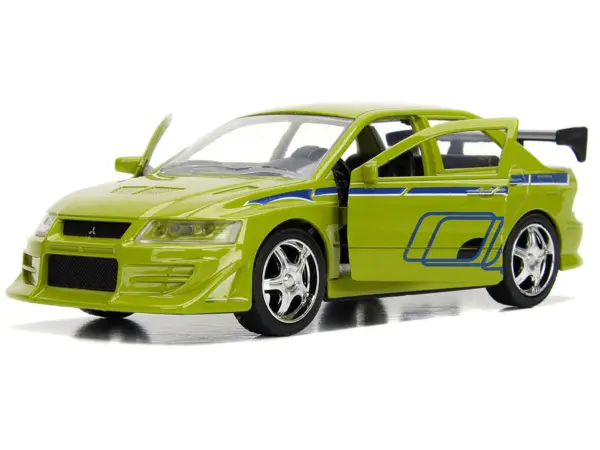 Brian's Mitsubishi Lancer Evolution VII Green "Fast & Furious" Movie 1/32 Diecast Model Car by Jada #2