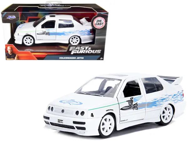Jesse's Volkswagen Jetta White "Fast & Furious" Movie 1/32 Diecast Model Car by Jada #1