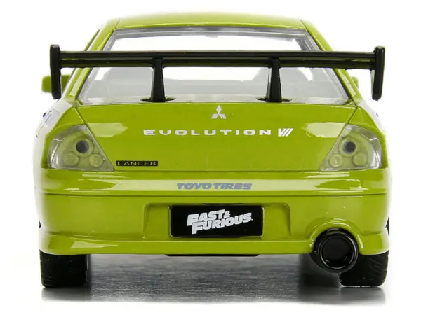 Brian's Mitsubishi Lancer Evolution VII Green "Fast & Furious" Movie 1/32 Diecast Model Car by Jada #5