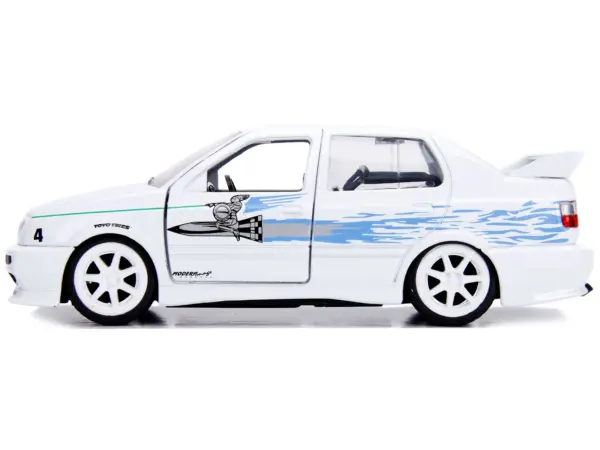 Jesse's Volkswagen Jetta White "Fast & Furious" Movie 1/32 Diecast Model Car by Jada #3
