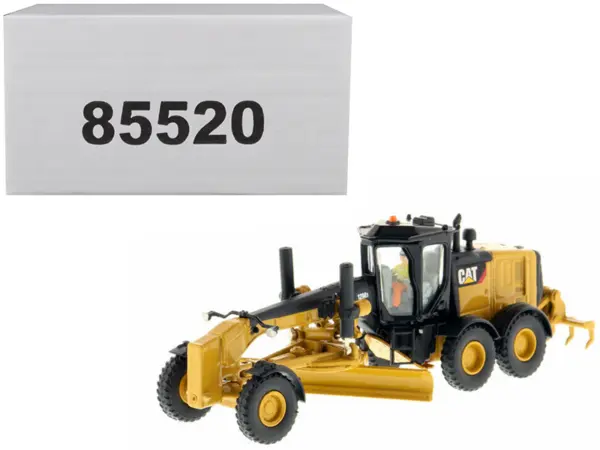 CAT Caterpillar 12M3 Motor Grader with Operator "High Line" Series 1/87 (HO) Scale Diecast Model by Diecast Masters #1