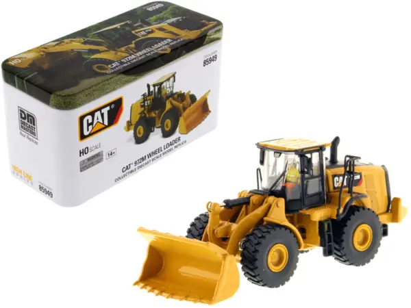 CAT Caterpillar 972M Wheel Loader with Operator "High Line" Series 1/87 (HO) Scale Diecast Model by Diecast Masters #1
