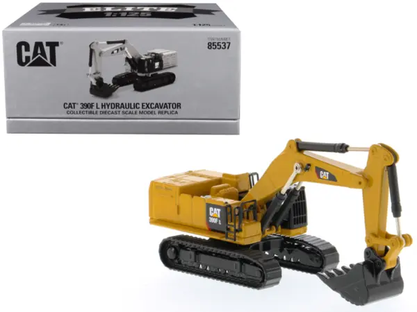 CAT Caterpillar 390F L Hydraulic Excavator "Elite Series" 1/125 Diecast Model by Diecast Masters #1