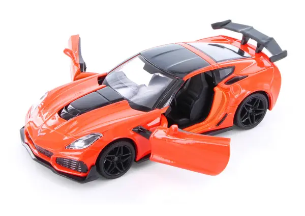 2019 Chevrolet Corvette ZR1 Orange with Black Accents 1/24 Diecast Model Car by Motormax #2