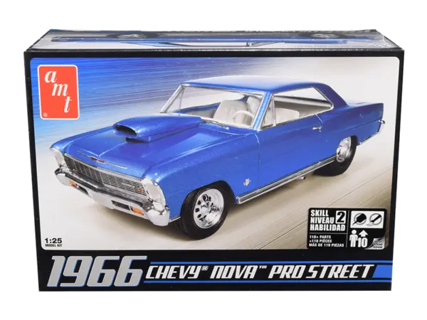 Skill 2 Model Kit 1966 Chevrolet Nova Pro Street 1/25 Scale Model by AMT #1