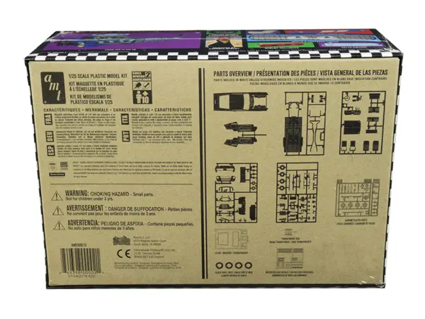 Skill 2 Model Kit 1967 Ford Mustang Shelby GT350 White 1/25 Scale Model by AMT #4