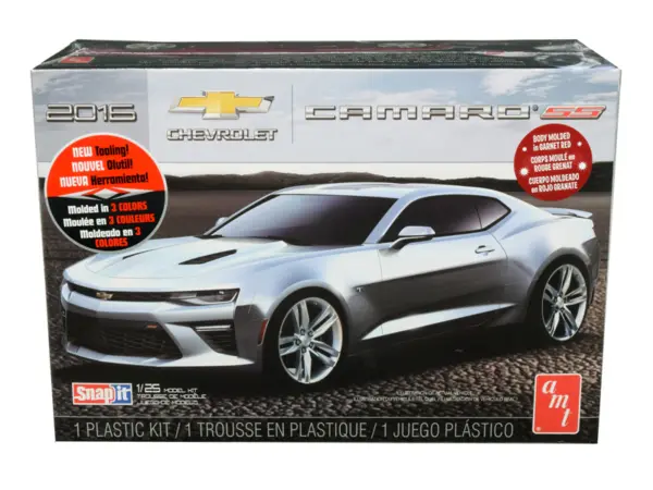 Skill 1 Snap Model Kit 2016 Chevrolet Camaro SS 1/25 Scale Model by AMT #1