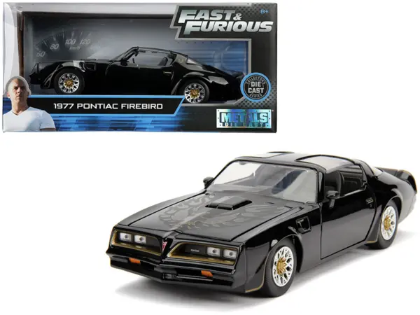 Tego’s 1977 Pontiac Firebird Black "Fast & Furious" Movie 1/24 Diecast Model Car by Jada #1